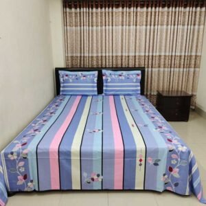 TradeNow Blue Stripe Bed Sheet