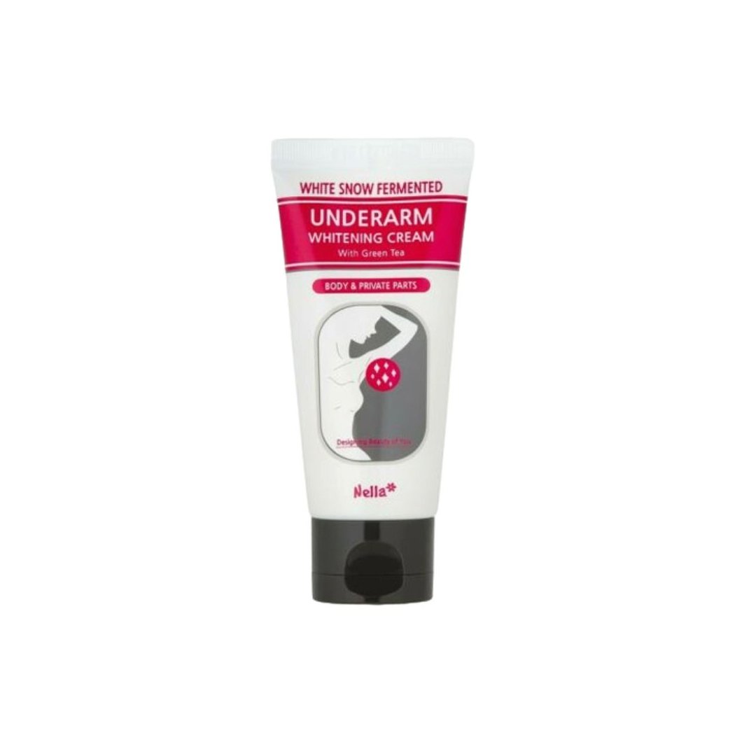 Nella White Snow Fermented Underarm Whitening Cream White Green Tea 50ml - Image 2