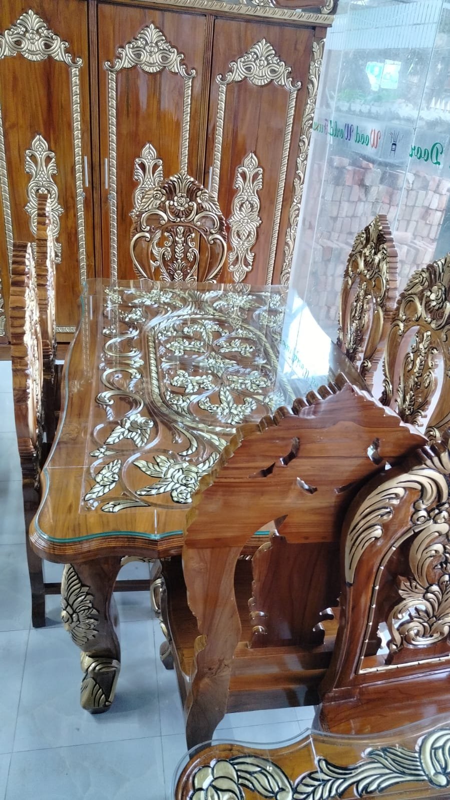 Royal Carved Teak Table