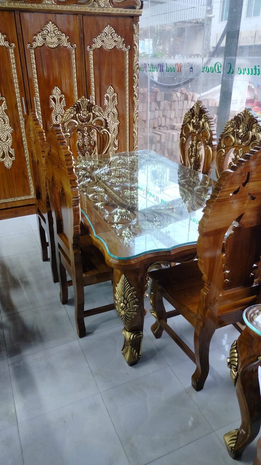 Royal Carved Teak Table