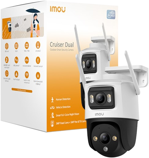 Imou Cruser Dual LensImou Cruiser Dual Lens 6MP 2K Outdoor WiFi Dome Camera - ছবি 2