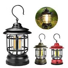 LED Camping Lamp Vintage Portable Lantern - Image 2